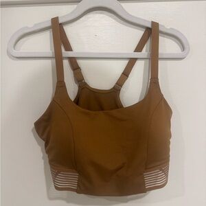 Brown/Mustard Yellow Women's Sports Bra
